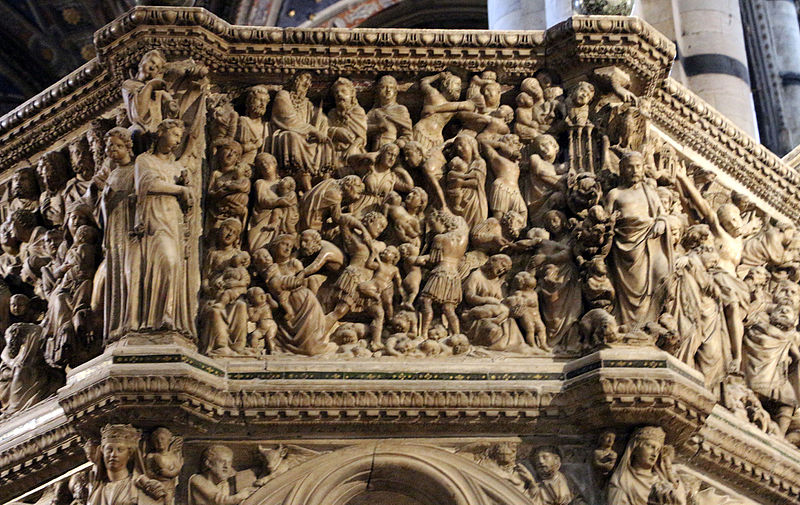 La grande scultura del Duomo di Siena